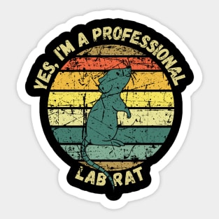 Yes, I'm A Lab Rat Sticker